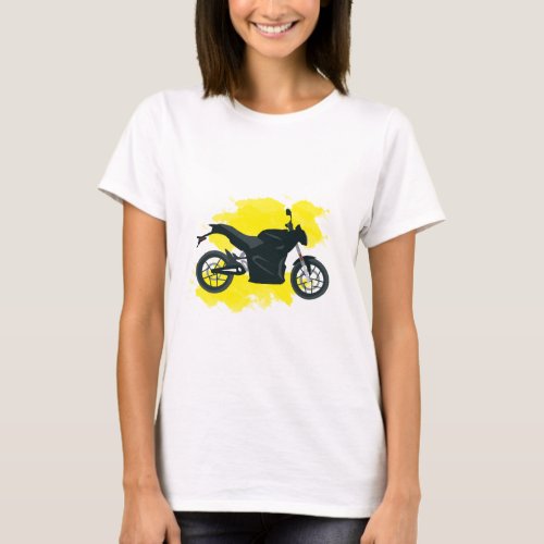 Motorcycle Yellow Paint T_Shirt