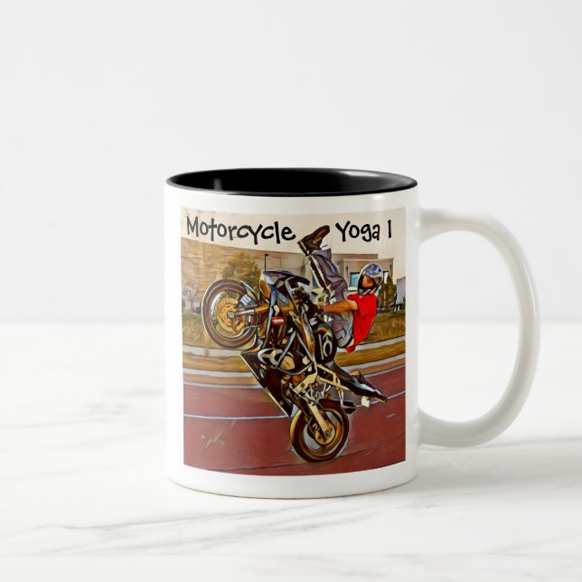 Motorcycle Yoga 1 Mug (Right)