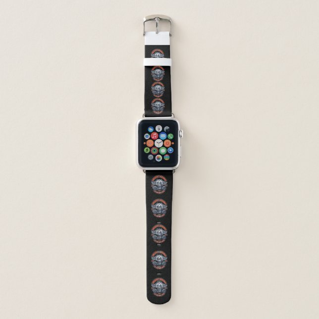 Motorcycles and Route 66 Apple Watch Band (Front)