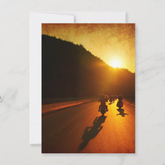 Motorcycles at Sunset