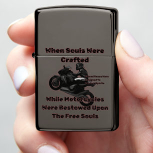 Motorcycles Bestowed Upon The Free Souls Racing Zippo Lighter