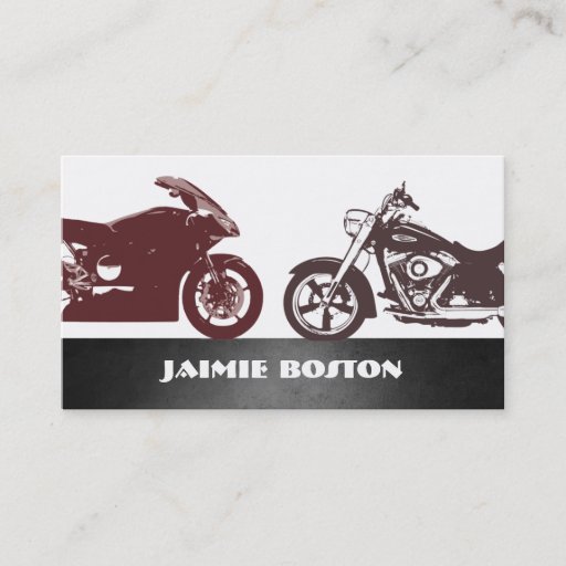Customizable Motorcycles Business Cards