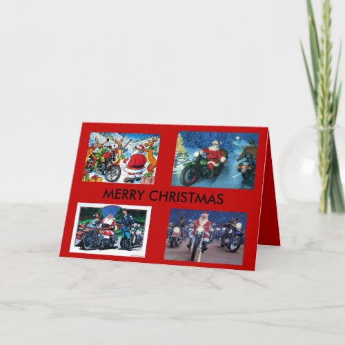 Motorcycles Christmas Card