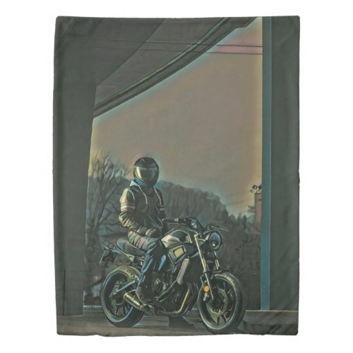 Motorcycles gifts duvet cover