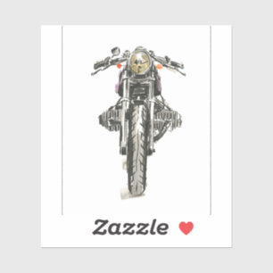 Motorcycles in Ink II Sticker