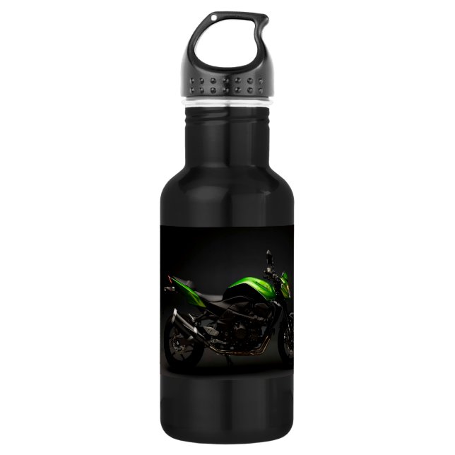 motorcycles kawasaki z750 water bottle (Front)