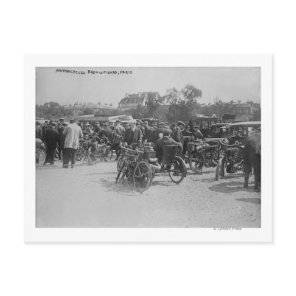 Motorcycles Requisitioned, Paris Photograph Postcard