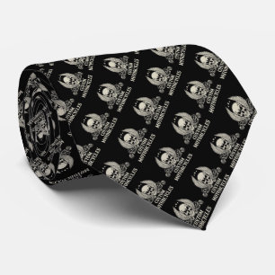 Motorcycles, Skull and Wings Neck Tie