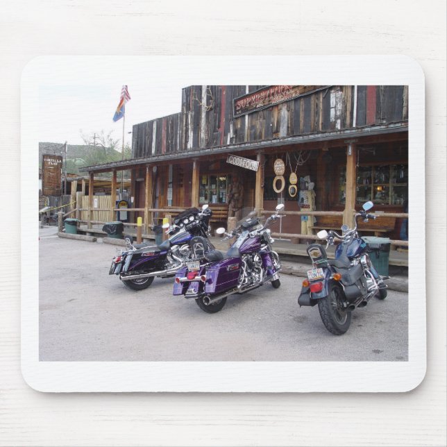 Motorcycles Western Saloon Mouse Pad (Front)