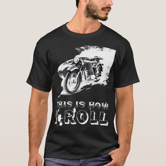 Motorcycles With Sidecar T-Shirt (Front)
