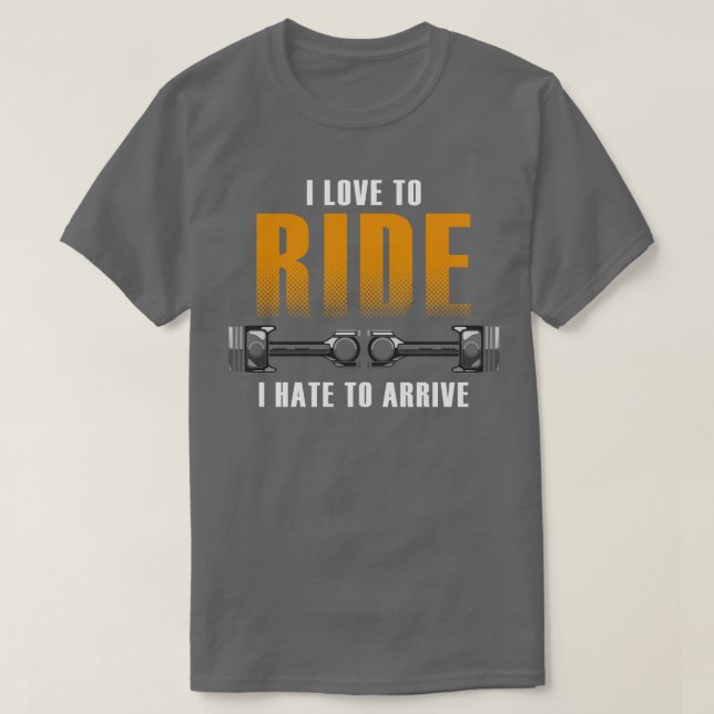 Motorcycling with Girlfriend T-Shirt (Design Front)