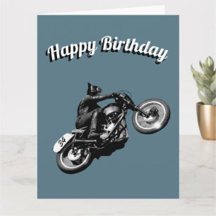 Motorcyclist Birthday Card