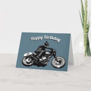 Motorcyclist Birthday Card