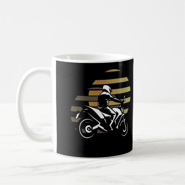 Motorcyclist Coffee Mug (Left)