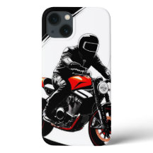 🏍️ Motorcyclist Cruising Through Modern City