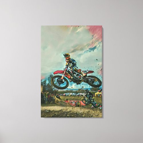 Motorcyclist gifts canvas print