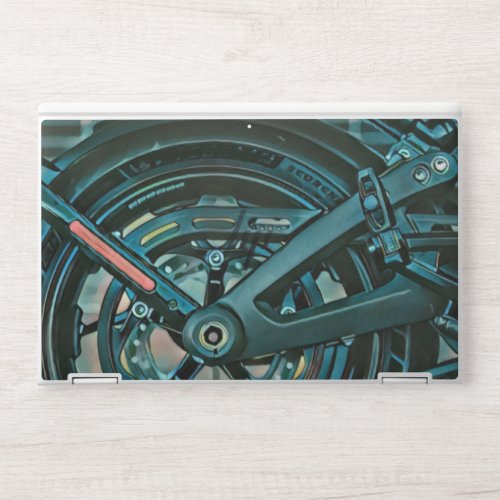 Motorcyclist gifts HP laptop skin