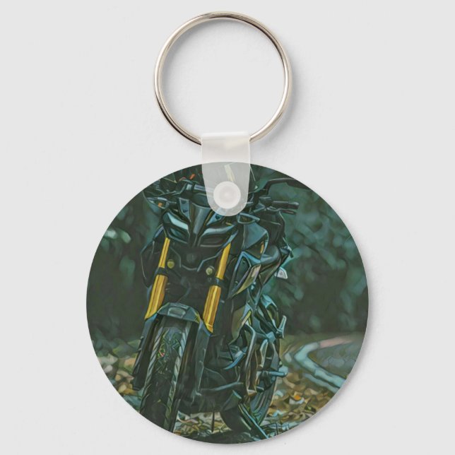 Motorcyclist gifts keychain (Front)