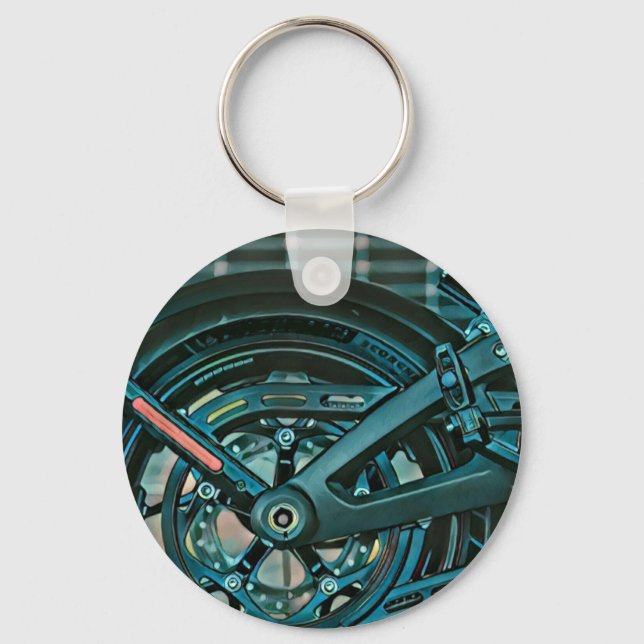 Motorcyclist gifts keychain (Front)