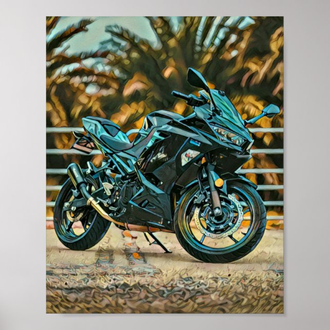 Motorcyclist gifts poster (Front)