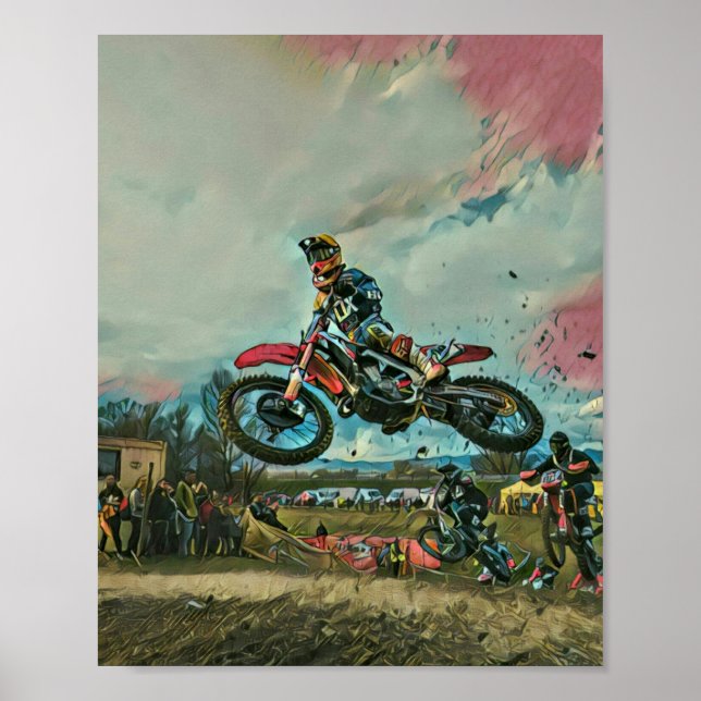 Motorcyclist gifts poster (Front)