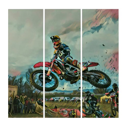 Motorcyclist gifts triptych