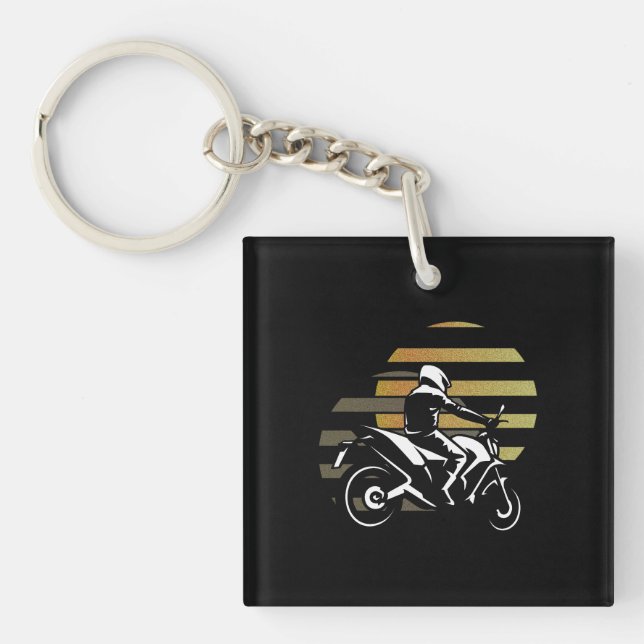 Motorcyclist Keychain (Front)