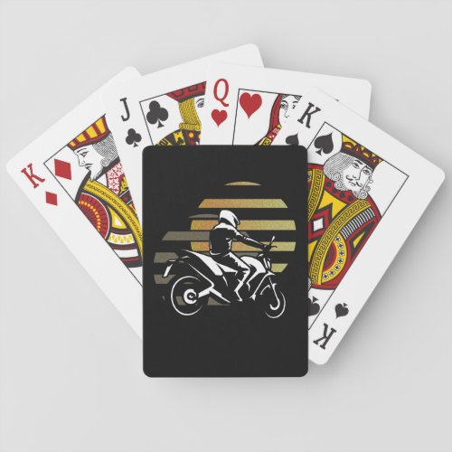 Motorcyclist Poker Cards