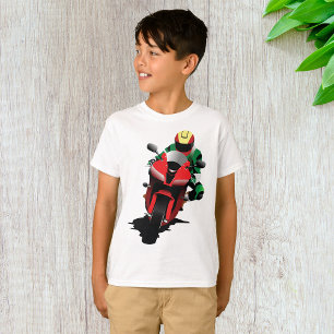 Motorcyclist Riding Red Sportbike T-Shirt