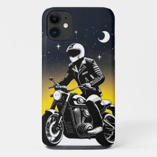 Motorcyclist With Mask Riding iPhone 11 Case