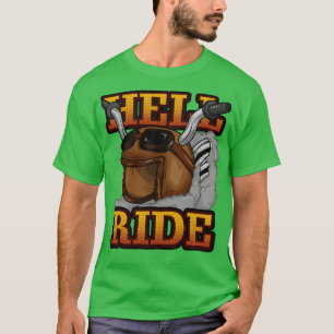 Motorcyclist with Sunglasses and Motorcycle 2 T-Shirt