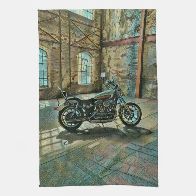 motorcyclists gifts kitchen towel (Vertical)