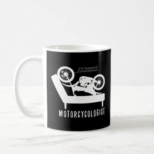Motorcycologist Dirt Bike On Couch Talks To Shrink Coffee Mug