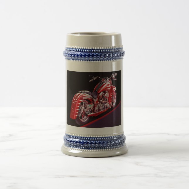 Motorcyle Design Custom Stein (Center)