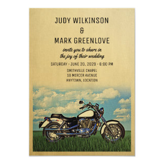 20 Cool Motorcycle Themed Wedding Ideas Weddingomania A2zweddingcards Motorcycle Based Wedding Invitation