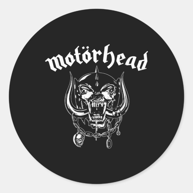 Motörhead – Flat Warpig Slate  Classic Round Sticker (Front)