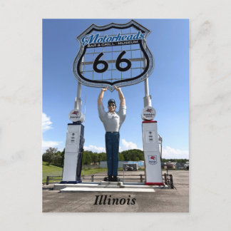 MotorHeads Bar & Grill, Museum Holiday Postcard