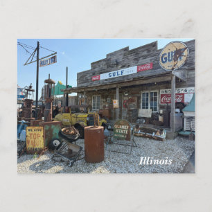 MotorHeads Bar & Grill, Museum Holiday Postcard