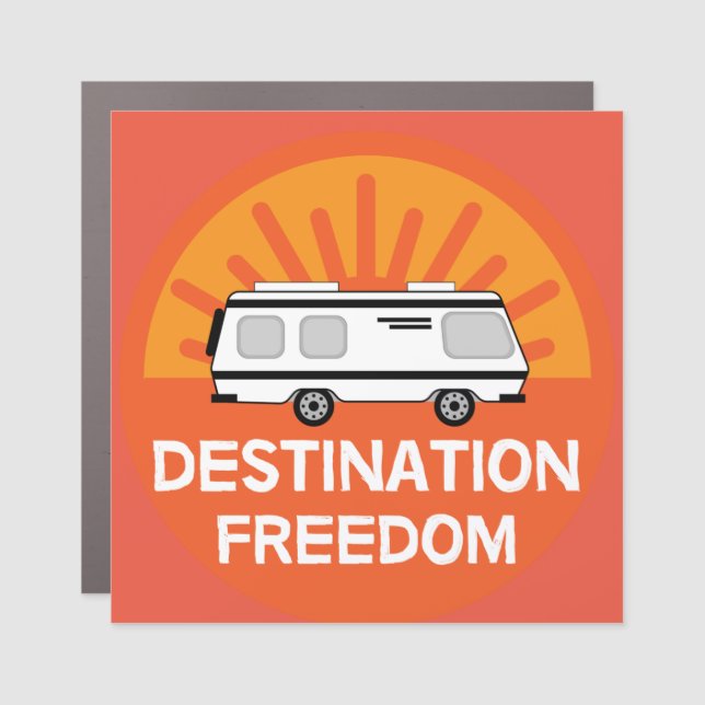 Motorhome Camping | Camping Motorhomes | RV Mug Car Magnet (Front)