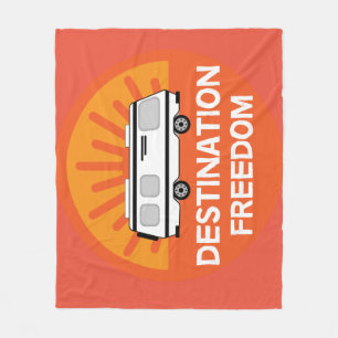 Motorhome Camping Camping Motorhomes RV Mug Fleece Blanket