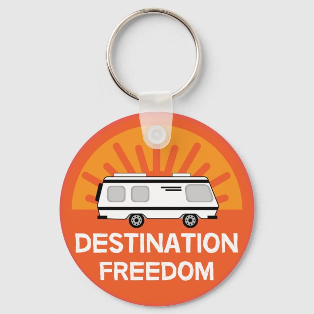 Motorhome Camping | Camping Motorhomes | RV Mug Keychain (Front)