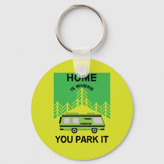 Motorhome Camping | Camping Motorhomes | RV Mug Me Keychain (Front)