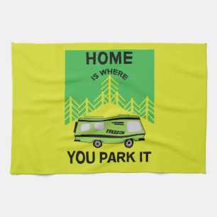 Motorhome Camping Camping Motorhomes RV Mug Me Kitchen Towel