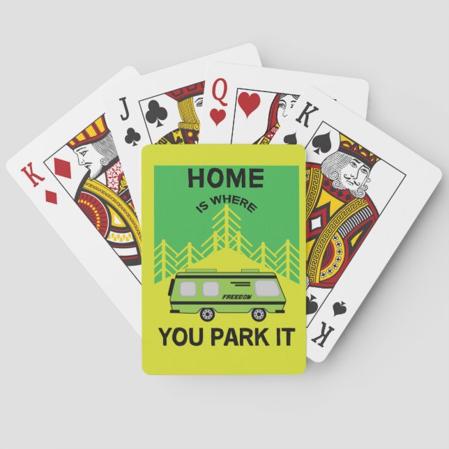 Motorhome Camping | Camping Motorhomes | RV Mug Me Poker Cards (Back)