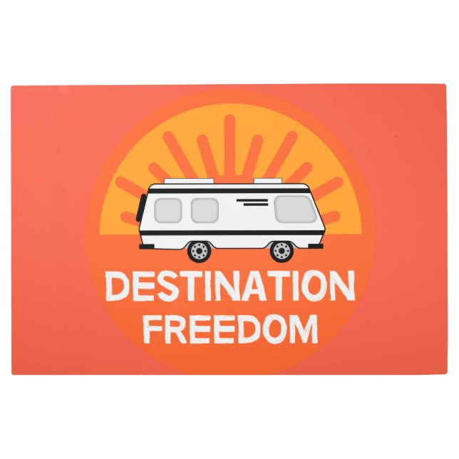 Motorhome Camping | Camping Motorhomes | RV Mug Metal Print (Front)