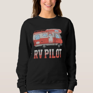 Motorhome Camping Retro Caravan Rv Trailer Rv Pilo Sweatshirt
