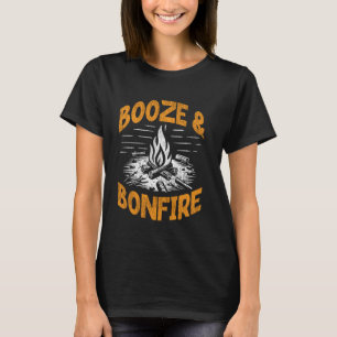 Motorhome Camping Retro Drunk Alcohol Beer Booze & T-Shirt