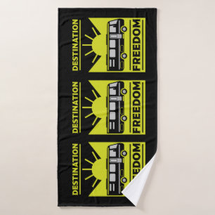 Motorhome Camping RV Freedom   Bath Towel