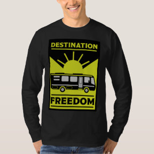 Motorhome Camping RV Freedom     T-Shirt