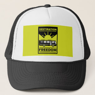 Motorhome Camping RV Freedom   Trucker Hat